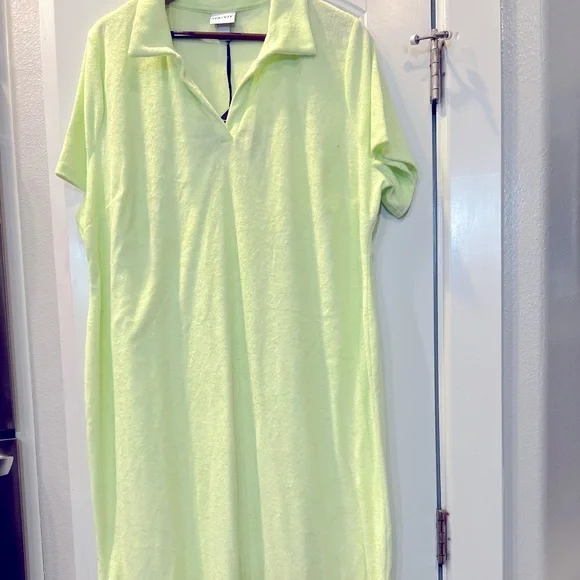 Ava Viv Swim Lime Green Swimsuit Coverall Poshmark - Main Image